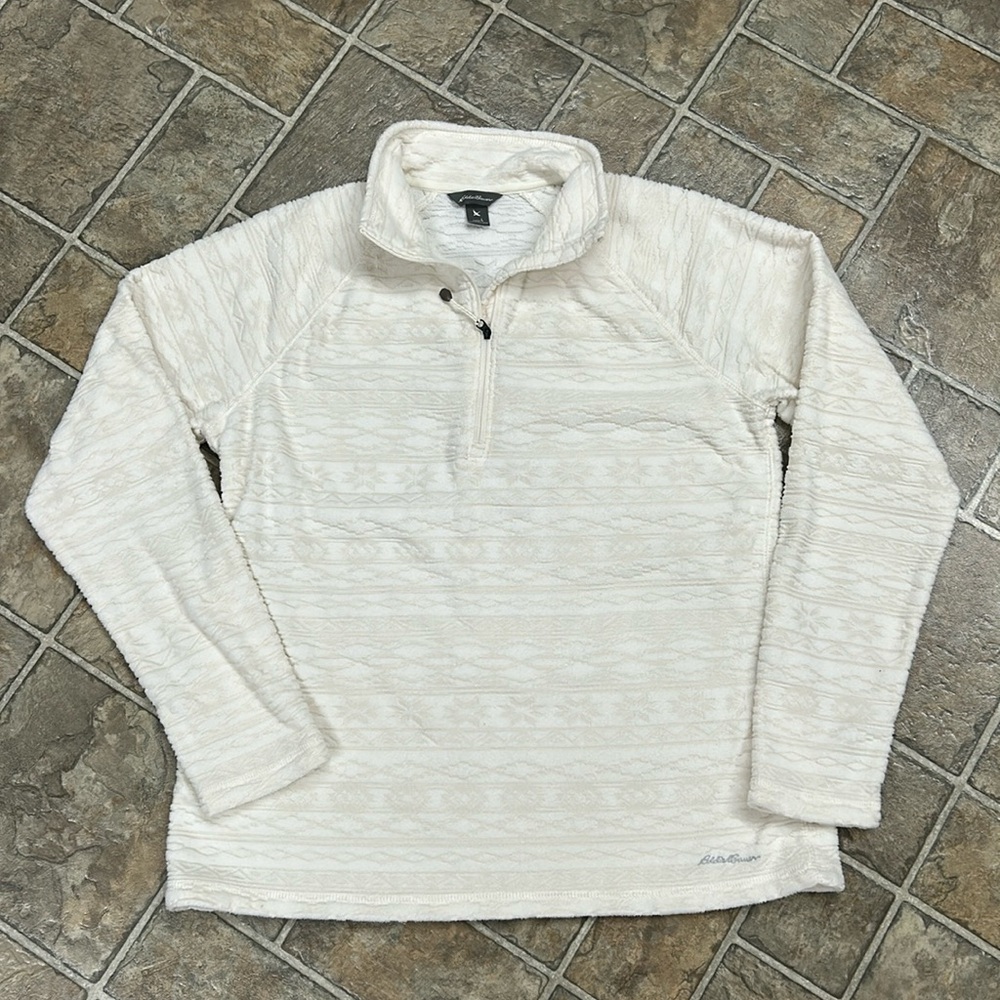 Eddie Bauer Lightweight Printed 1/4 Zip Fleece